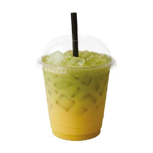 Latte matcha e banana